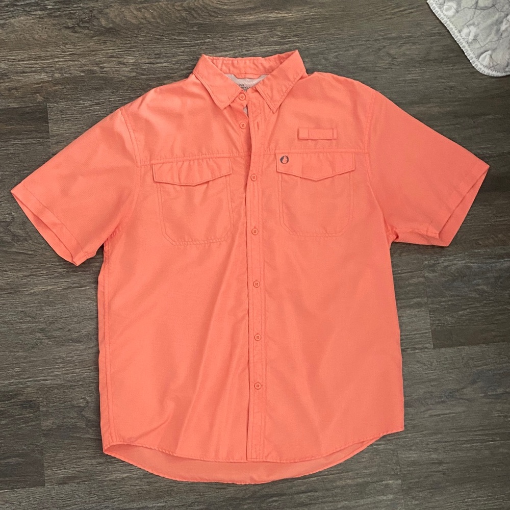 Men's salmon Short Sleeve Shirt